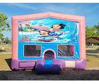 Lilo & Stitch Bouncy castle - basketball hoop included